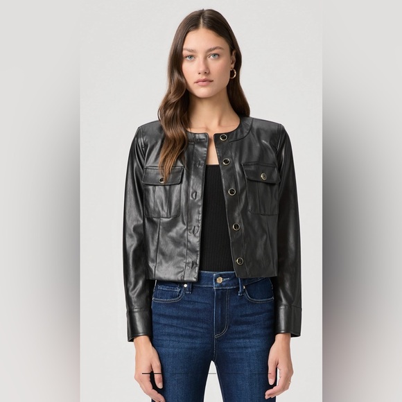 NWT Paige Verity Faux Leather Jacket Size S 🖤🖤🖤 - Picture 5 of 11
